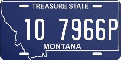 MT license plate 107966P