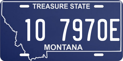 MT license plate 107970E