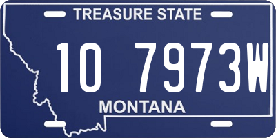 MT license plate 107973W