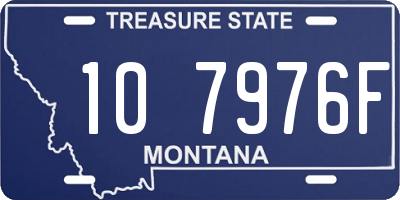 MT license plate 107976F