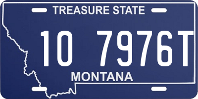 MT license plate 107976T