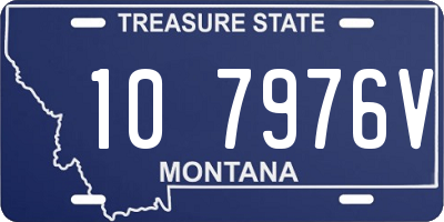 MT license plate 107976V