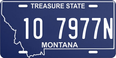 MT license plate 107977N