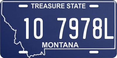 MT license plate 107978L