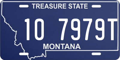 MT license plate 107979T