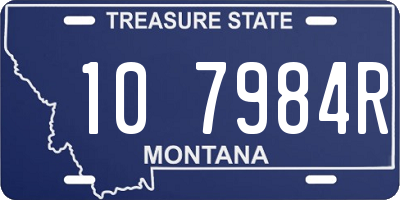 MT license plate 107984R