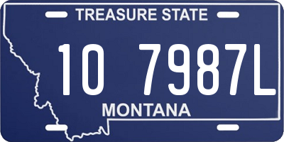 MT license plate 107987L