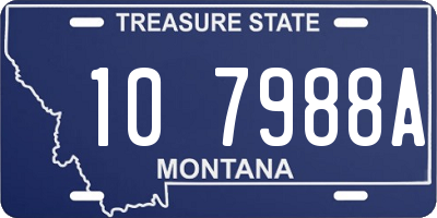 MT license plate 107988A