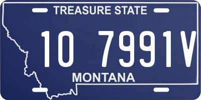 MT license plate 107991V