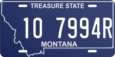 MT license plate 107994R