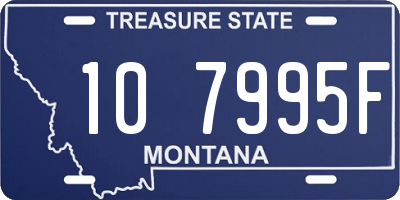 MT license plate 107995F