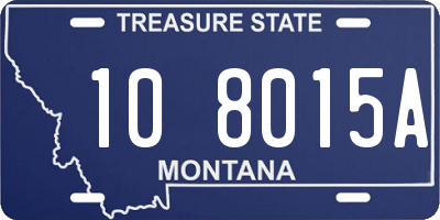 MT license plate 108015A