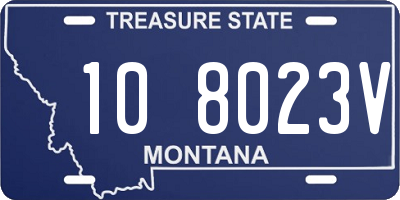 MT license plate 108023V