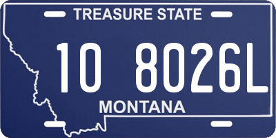 MT license plate 108026L