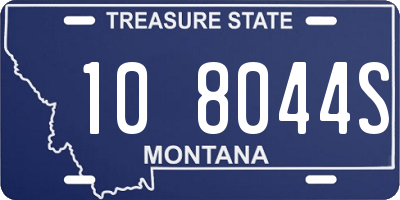 MT license plate 108044S