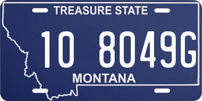 MT license plate 108049G