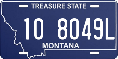 MT license plate 108049L