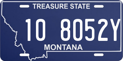 MT license plate 108052Y