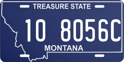 MT license plate 108056C