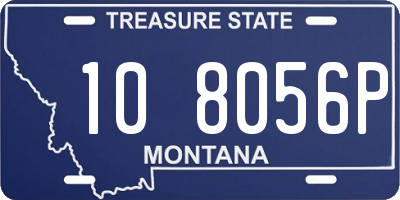 MT license plate 108056P