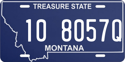 MT license plate 108057Q