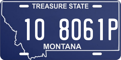 MT license plate 108061P