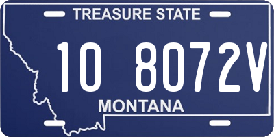 MT license plate 108072V