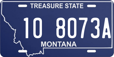 MT license plate 108073A