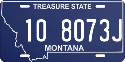 MT license plate 108073J