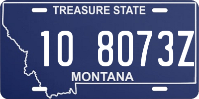 MT license plate 108073Z