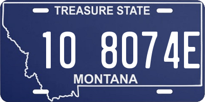 MT license plate 108074E