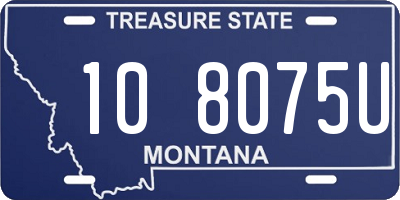 MT license plate 108075U