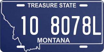 MT license plate 108078L