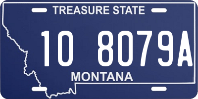 MT license plate 108079A