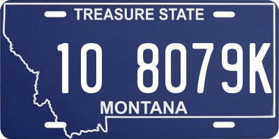 MT license plate 108079K