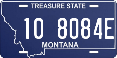 MT license plate 108084E