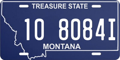 MT license plate 108084I