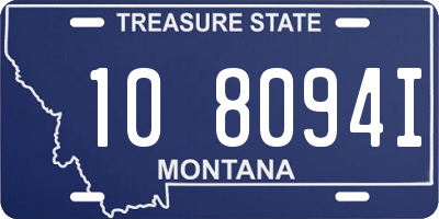 MT license plate 108094I