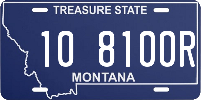 MT license plate 108100R