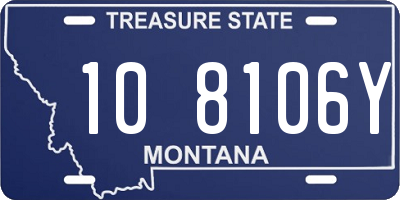 MT license plate 108106Y