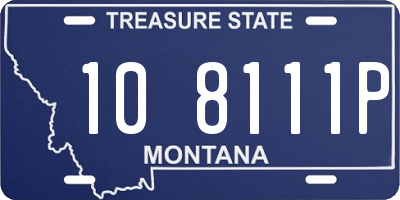 MT license plate 108111P