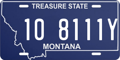 MT license plate 108111Y