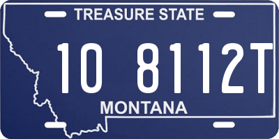 MT license plate 108112T