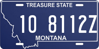 MT license plate 108112Z