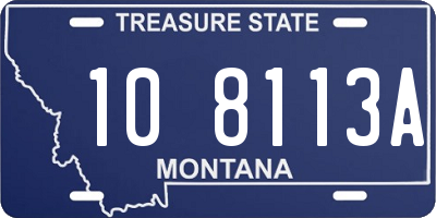 MT license plate 108113A