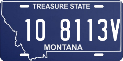 MT license plate 108113V