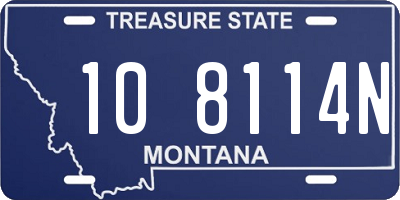 MT license plate 108114N