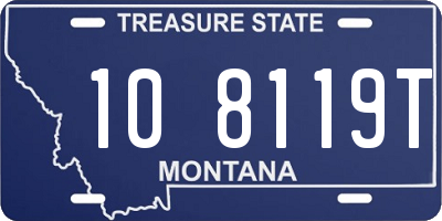 MT license plate 108119T