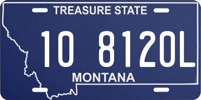 MT license plate 108120L