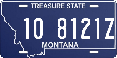 MT license plate 108121Z